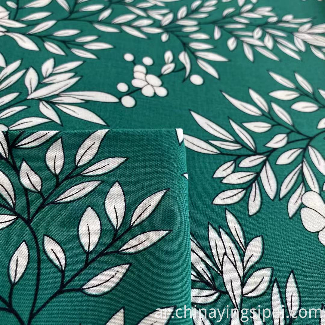 Spun Rayon Rayon Challis Fabric Ploral Viscose Material Tropical Printed 100 ٪ Viscose Rayon Fabric for Dress Shirt